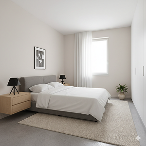 Bedroom inspiration example from Room AI’s Explore collection